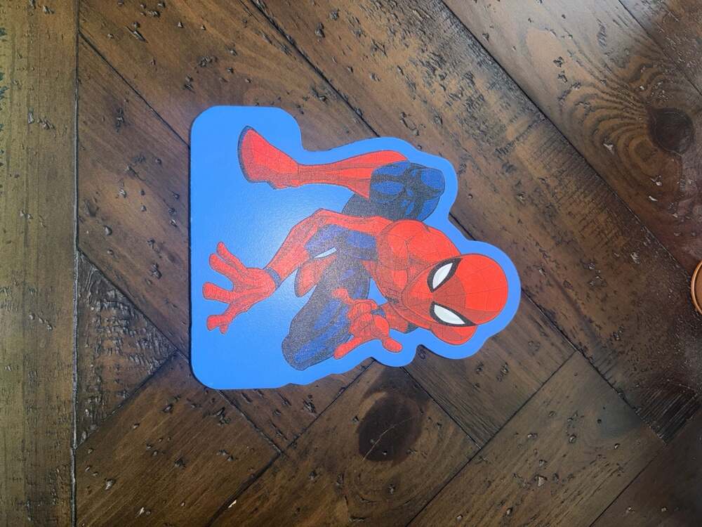 Marvel Spider-Man Tabletop Décor Wooden Block Sign
